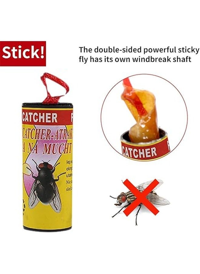 GREEN KILLER 12 Pcs Fly Catcher Sticky Tape, Fly Paper Without Insecticides, Indoor Fly Trap, Kitchen Sticky Fly Trap for Indoor or Outdoor Use  Insect Pest Control Repellent - Image 5