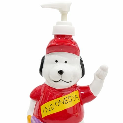 Shopster Cute Bear Indonesia 200 ml Ceramic Soap Dispenser Fancy for Wash Basin, Kitchen, Bathroom (11x 6X 18 cm) - Image 3