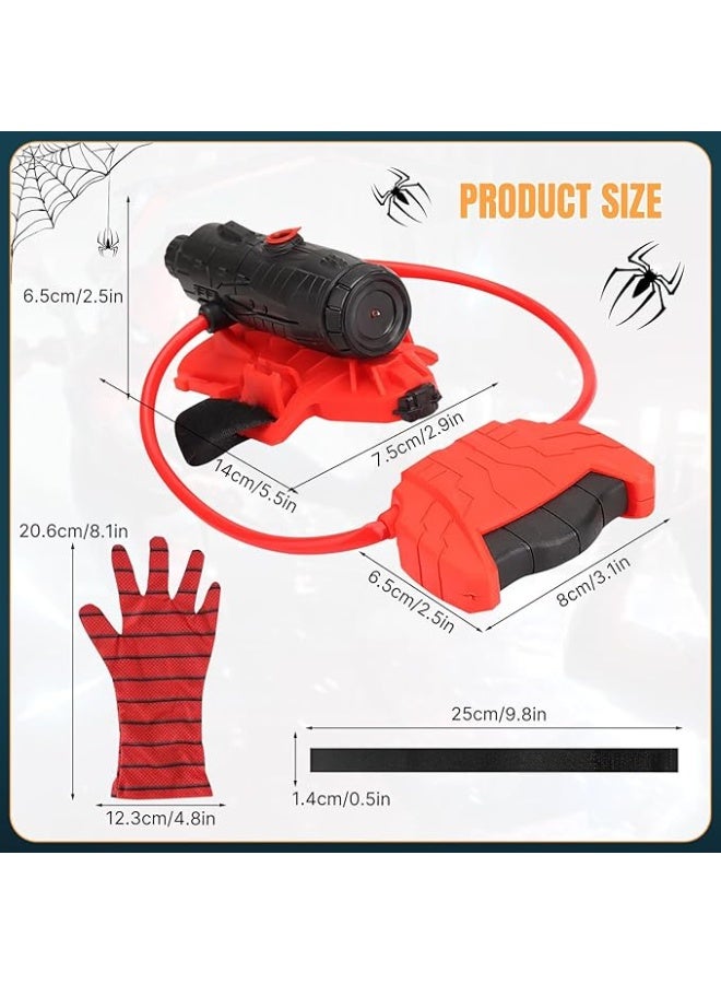Chabeia Water Pistol,Spider Water Gun for Kids with 5 Meters Range,Superhero Squirt Guns, Summer Outdoor Toys for Kids, Wrist Water Sprayer Toy with Glove,for Party Blaster Swimming Beach Summer Pool Bath Bea - Image 3