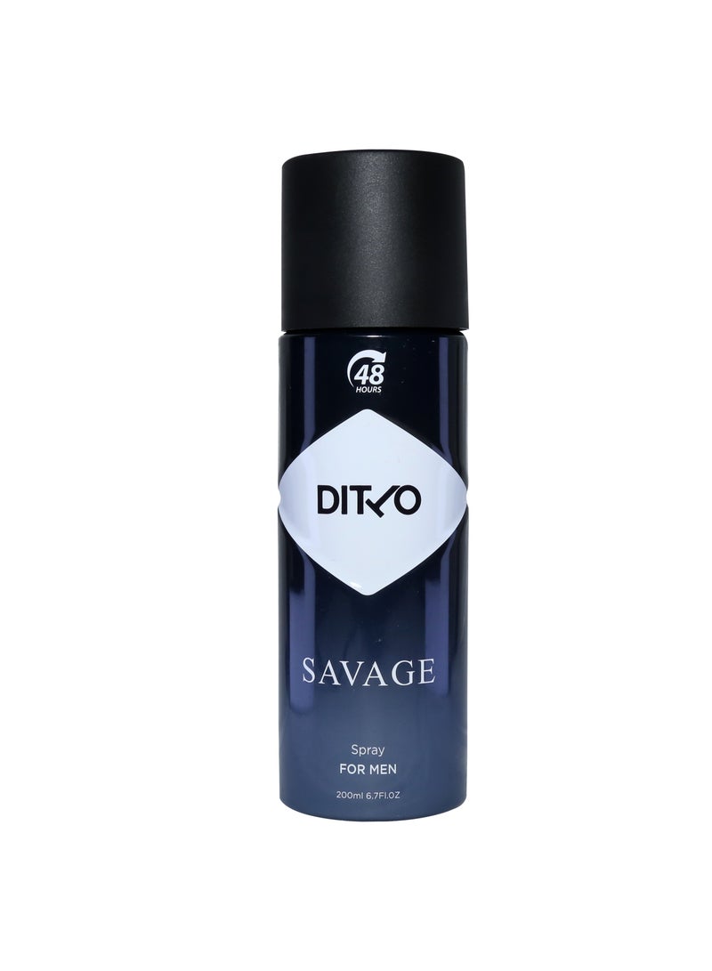 Ditto Savage Perfume Spray For Men 200ml
