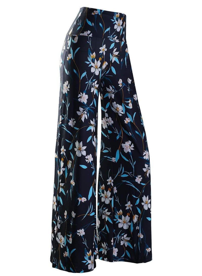 New Cross-border Hot Selling Womens Casual Wide Leg Pants European and American Style Elastic High Waist Sports Pants Comfortable Yoga Trousers Customizable patterns  - Image 1