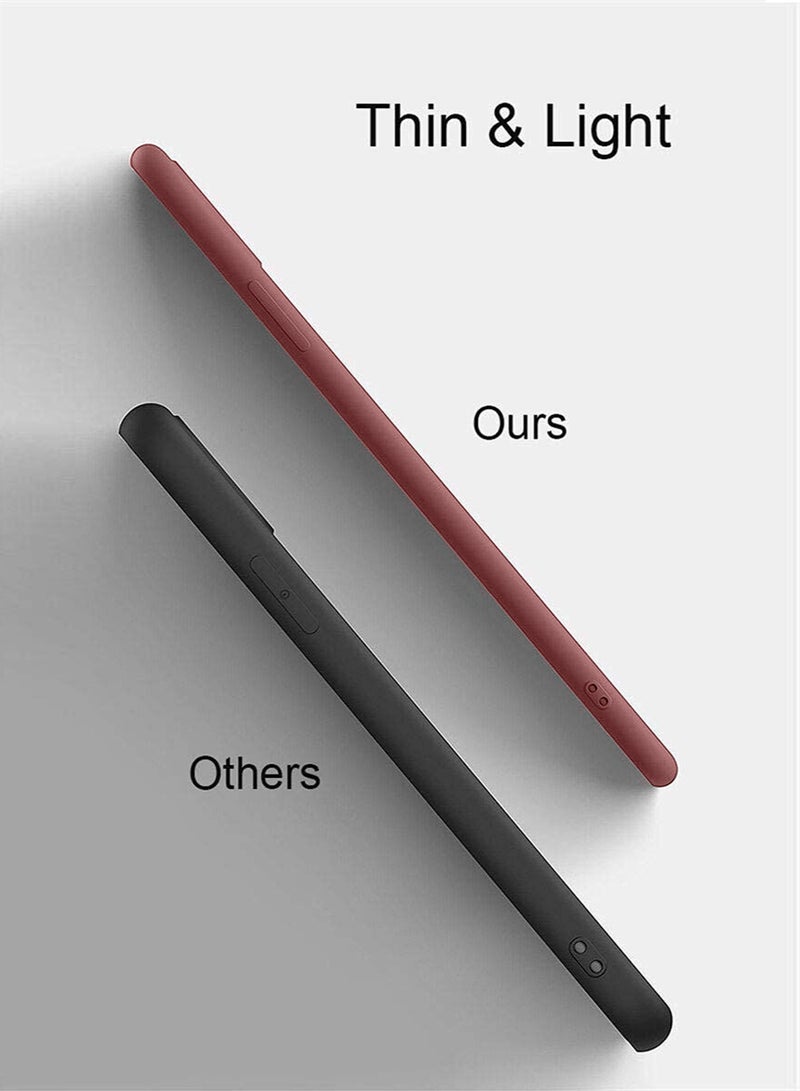 Wtech Soft Liquid Silicone Case Cover For Vivo V30 Lite 5G 2023 Maroon - Image 5