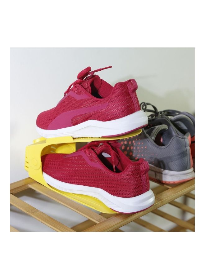 NIBEMINENT Smart Double Shoe Organizer Stand Yellow - Image 2