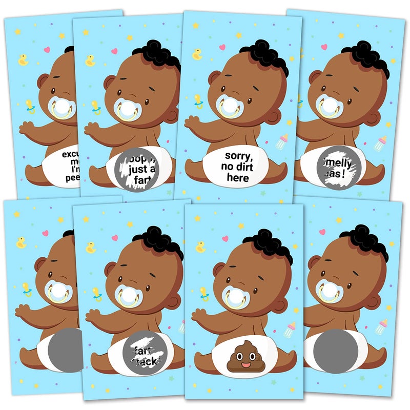 Baby Shower Raffle Card Game  Baby Shower Lottery Tickets Games Door Prizes Scratch off Cards Games Baby Shower Party Favor  Baby Shower Activity and Idea Fun and Easy to Play  38 Cards Blue