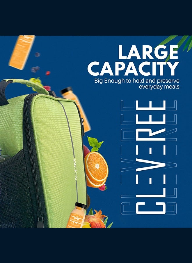 CLEVEREE Lunch Bag - Insulated Lunch Bags for Women, Men, Leakproof Thermal Lunch Box Bag for Kids Adults - Large Lunch Bag Reusable Cooler Meal Prep Lunch Bag for Work, School, and Picnic - Image 2