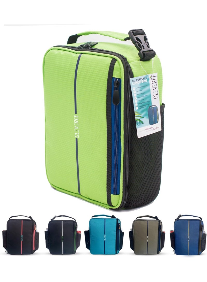 CLEVEREE Lunch Bag - Insulated Lunch Bags for Women, Men, Leakproof Thermal Lunch Box Bag for Kids Adults - Large Lunch Bag Reusable Cooler Meal Prep Lunch Bag for Work, School, and Picnic - Image 1