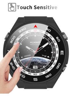 Excefore 2 Pack Case with Tempered Glass Screen Protector for Huawei Watch Ultimate, 360° All-Round Protective Cover, Ultra-Thin PC Case in Black and Blue  - Image 3