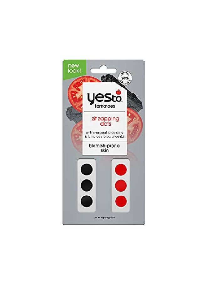 Yes To - Tomatoes Detoxifying Charcoal Zit Zapping Dots Red 24 Count (1025182) - Image 1