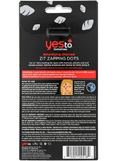 Yes To Tomatoes Detoxifying Charcoal Zit Zapping Dots Red 24 Count (1025182)  - Image 3