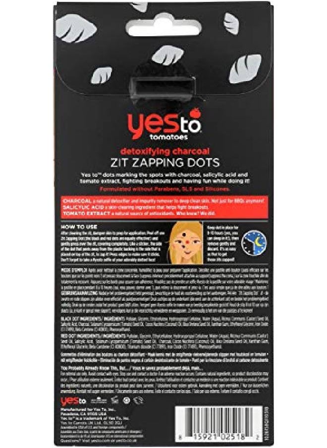 Yes To - Tomatoes Detoxifying Charcoal Zit Zapping Dots Red 24 Count (1025182) - Image 1