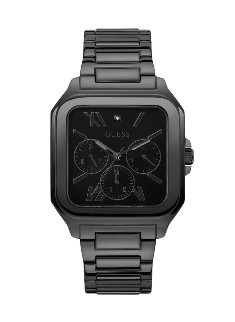 GUESS Men’s Black Multi-function Stainless Steel Watch GW0631G2 - 42mm  - Image 1