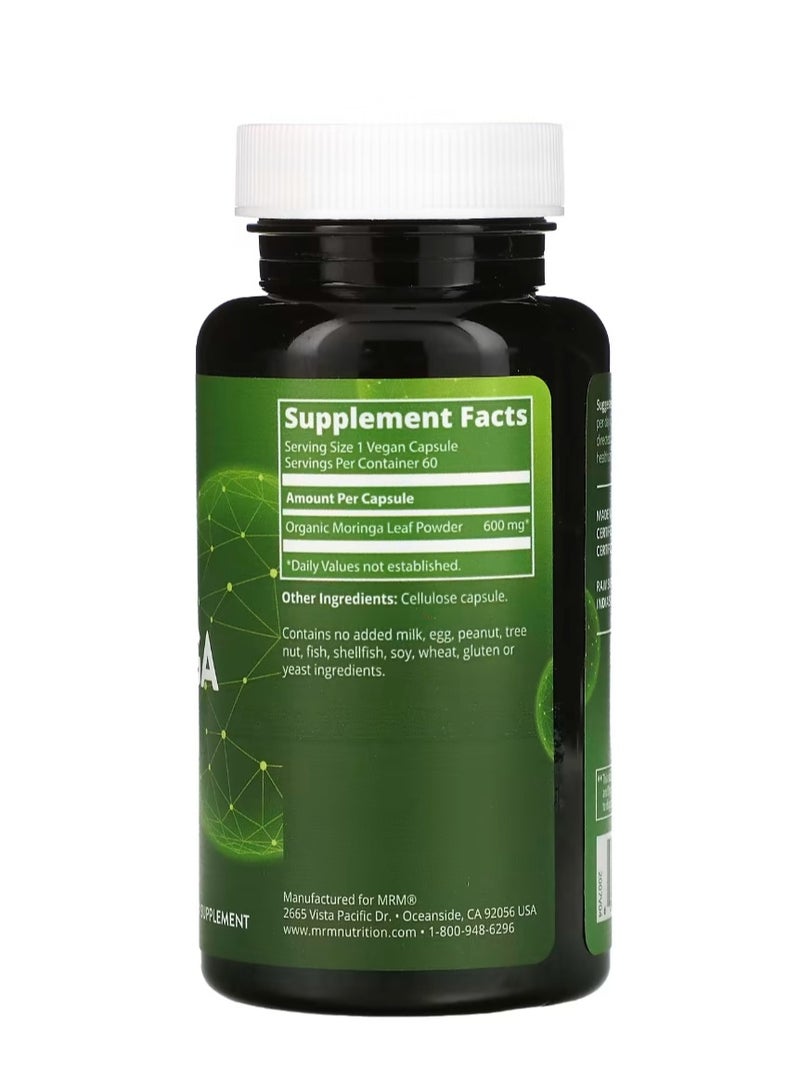 MRM Nutrition Moringa Leaf 60 Vegan Capsules  - Image 2
