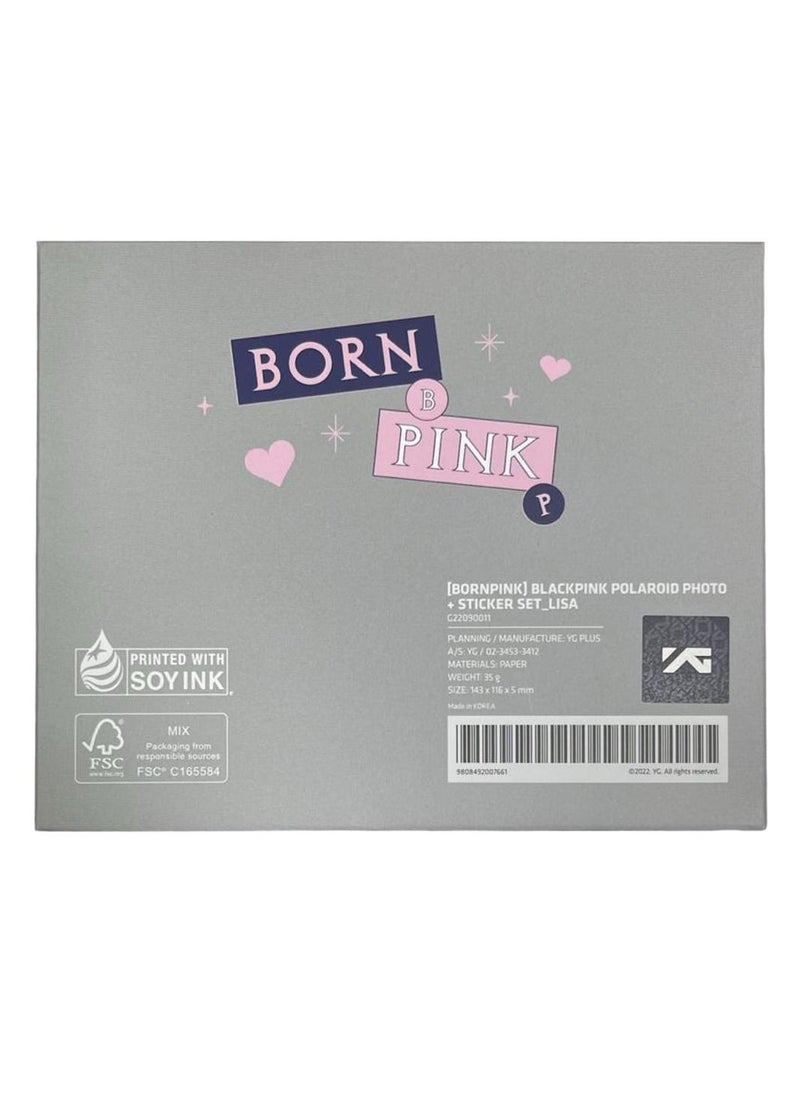 YG Entertainment مجموعة صور بولارويد وملصقات Born Pink الرسمية من Blackpink - إصدار ليزا  - Image 1