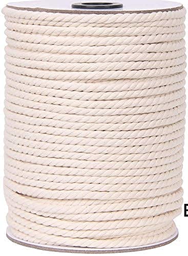 SRIVI 3 Ply Twisted Cotton Cord Dori Thread 100 Meters 5 mm for Cotton Threads Other Projects Cord No113 - Image 1