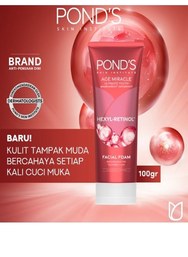 Pond's Age Miracle Ultimate Youth Facial Foam, with Hexyl Retinol - Image 3