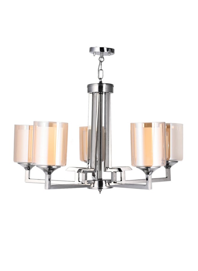 El Rawda Lighting Eimilia Stainless Chandelier | Modern Chandelier | Material: Stainless Steel | Color: Chrome | Size: 54x60 cm