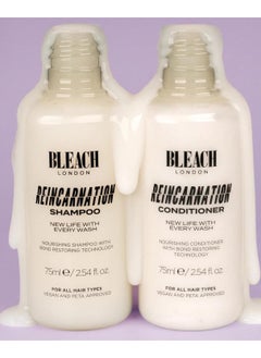 BLEACH LONDON Bleach London Reincarnation Bond Restoring Conditioner Mini (75ml / 2.5oz): Strengthening Daily Care for All Hair Types - Vegan & PETA-Approved, Paraben Free  - Image 3