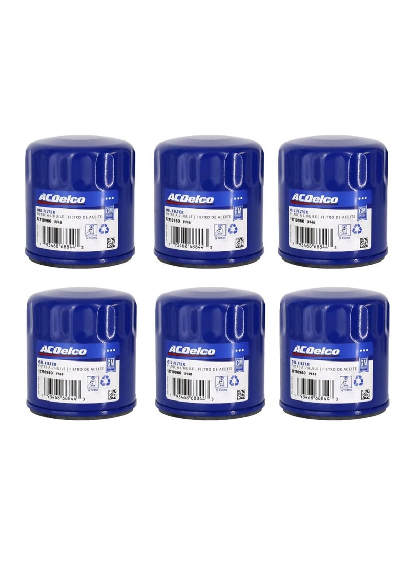 ACDelco - GM Parts ACDelco PF48 Oil Filter Original Equipment (6 Pack) - Image 1