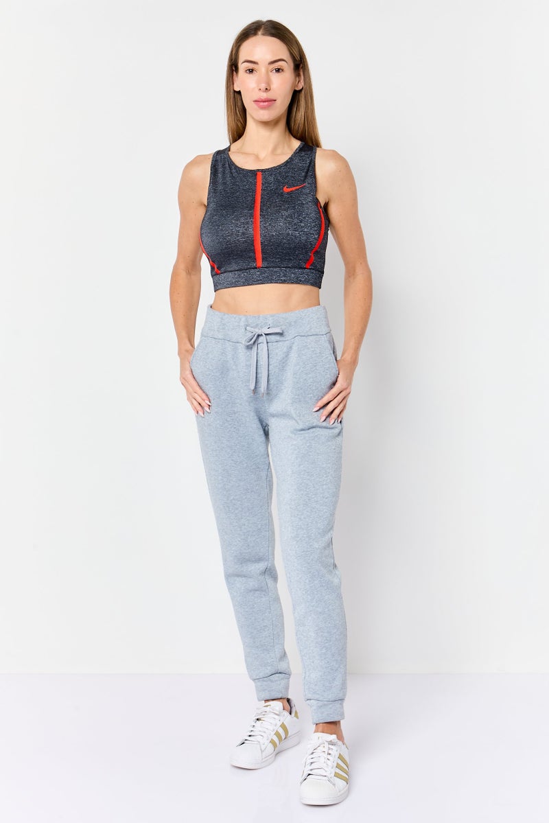 Nike Pro Hypercool  Women Non Padded Training Sports Bra, Heather Black - Image 4