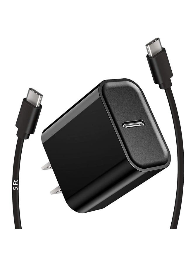 KUEVKA محول شاحن USB C كتلة كابل [5 قدم/18 واط] لسماعات Beats Studio Buds، Beats Fit Pro/X Kim، سماعات Beats Flex اللاسلكية، كابل شحن علبة السماعات - Image 1