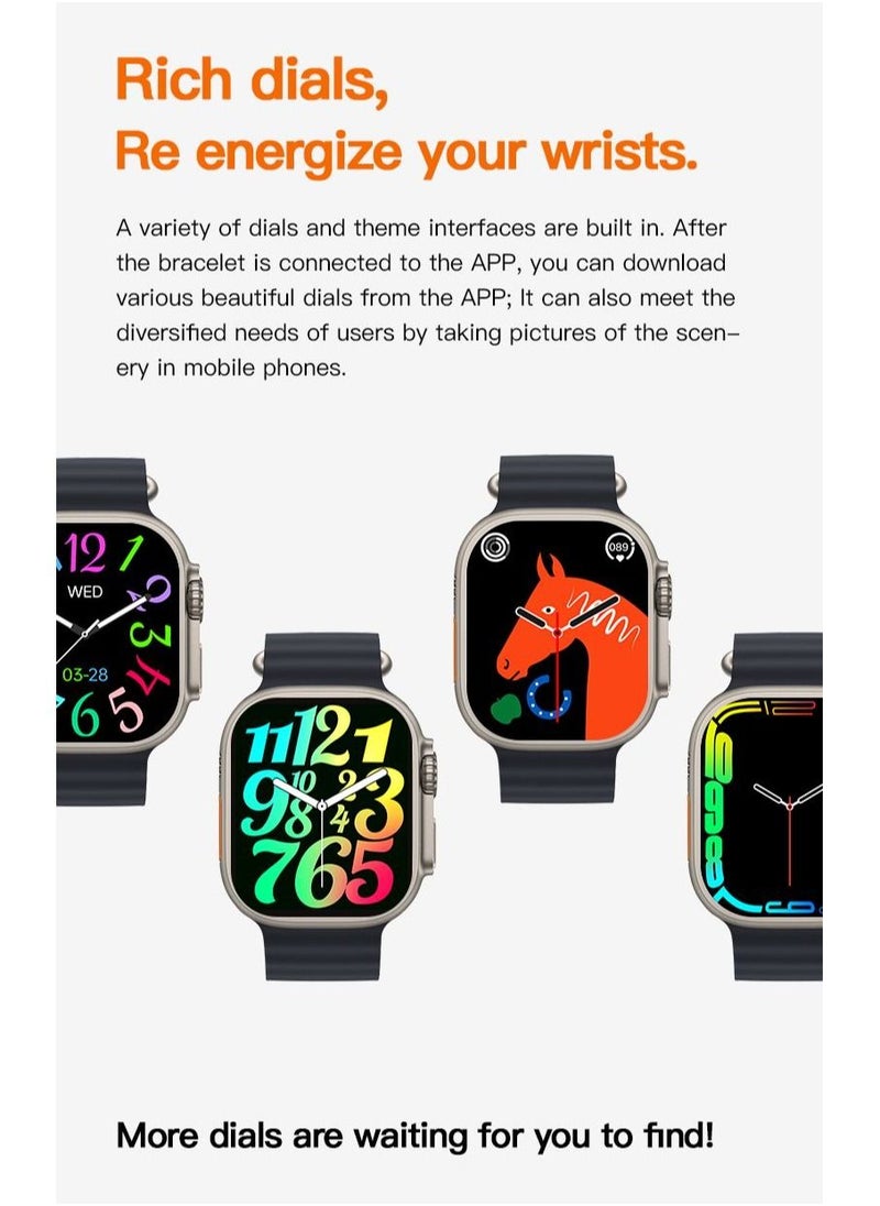ULHYC - Smartwatch Bluetooth Call Fitness Modes Health Monitoring i9 Ultra Max Multi Language - Image 1