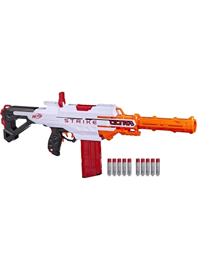نيرف Nerf Ultra Strike Motorized Blaster, Integrated Sight, Compatible Only Ultra Darts