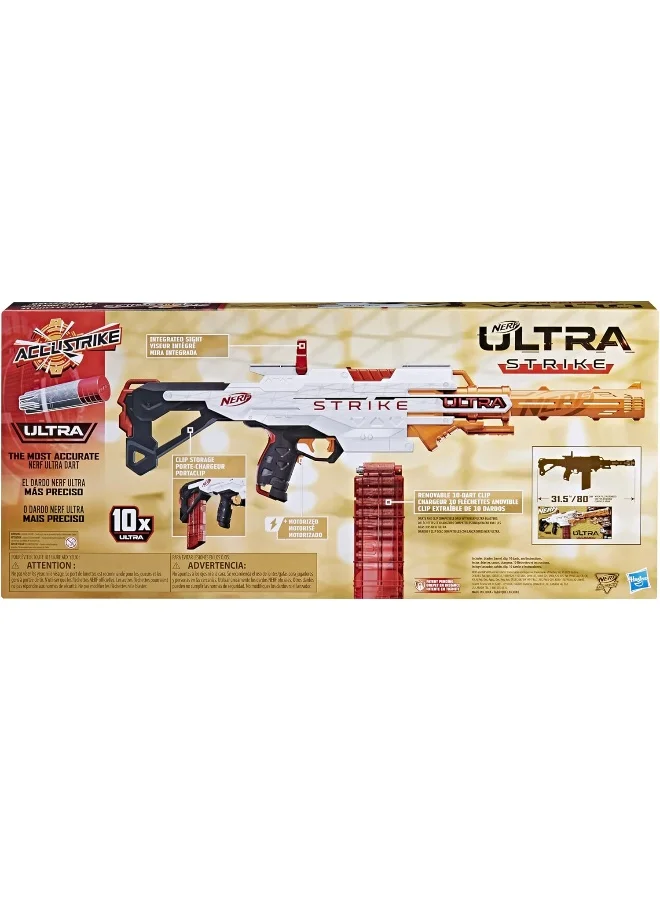 NERF Nerf Ultra Strike Motorized Blaster, Integrated Sight, Compatible Only Ultra Darts