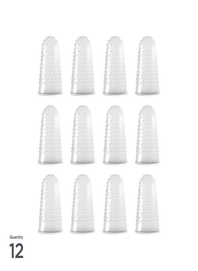 Sortkwik Lee Micro Gel Fingertips - Extra Large Size 13, 0.75" Diameter for Easier Paper Handling, Paper Cut Prevention, and Handling Hot Glue, Clear and Durable Fingertips, 12 Finger Protectors - Image 3