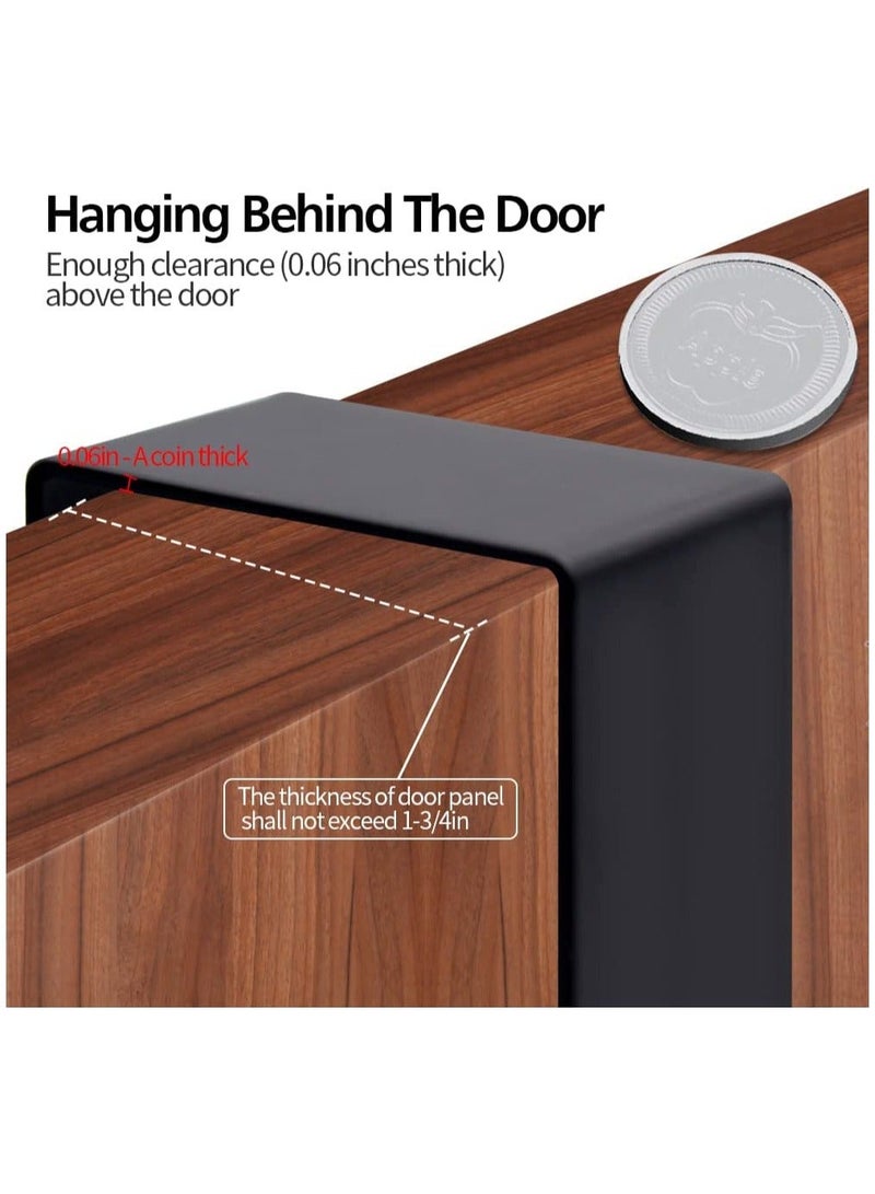 Over The Door Hook Hanger, Heavy Duty Over Door Hanger   5 Hooks, Space Saving Over Door Organizer Rack for Hanging Coat, Towel, Bag, Robe 1 - Image 3