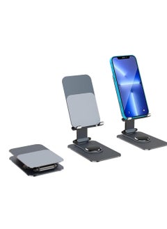 Excefore Foldable Desktop Phone Stand, Fully Adjustable Foldable Desktop Stand, Compatible with iPhone 15/14/13/12 Pro Max Plus Mini& All Cell Phones, Pads, Tablets (Grey)  - Image 1