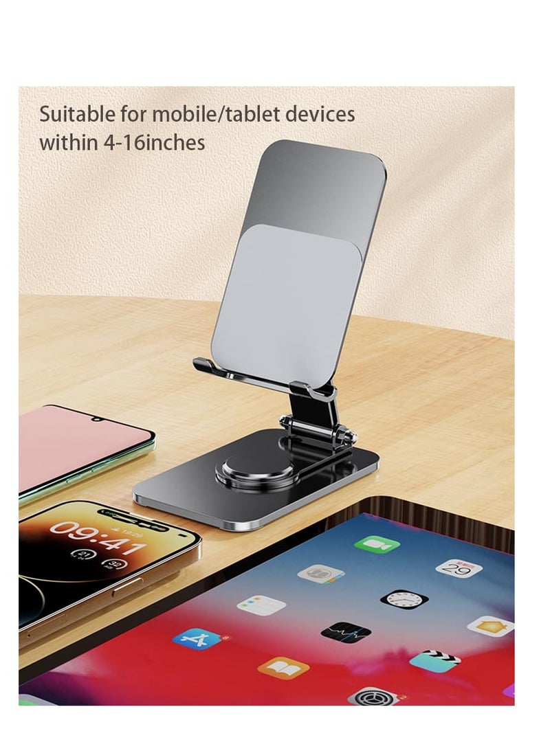 Excefore - Foldable Desktop Phone Stand, Fully Adjustable Foldable Desktop Stand, Compatible with iPhone 15/14/13/12 Pro Max Plus Mini& All Cell Phones, Pads, Tablets (Grey) - Image 1