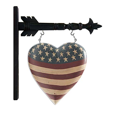 K&K Interiors 11.5 Inch Americana Heart Arrow Replacement - Image 1