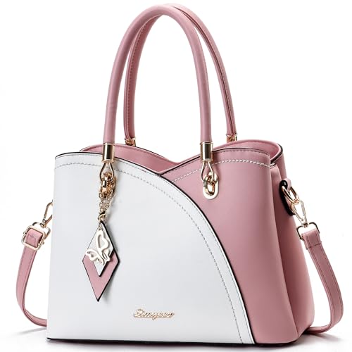 SiMYEER Satchel Purses and Handbags for Women Leather Crossbody Bags Shoulder Tote Bags - Image 1