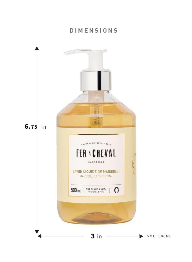 Fer A Cheval Fer à Cheval White Tea & Yuzu Marseille Liquid Soap | Shea Butter & Sweet Almond Oil, Luxurious Hydration, 97% Natural Ingredients - Set of 2, 16.9 f oz - Image 4