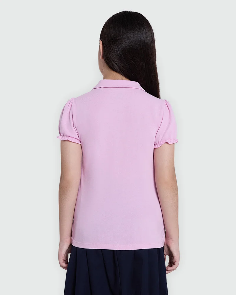 Ovs Girls’ Solid Polo In Pastel Lavender