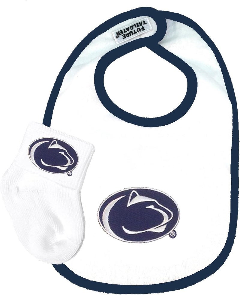 Future Tailgater Penn State Nittany Lions Baby Bib and Socks Set - Image 1