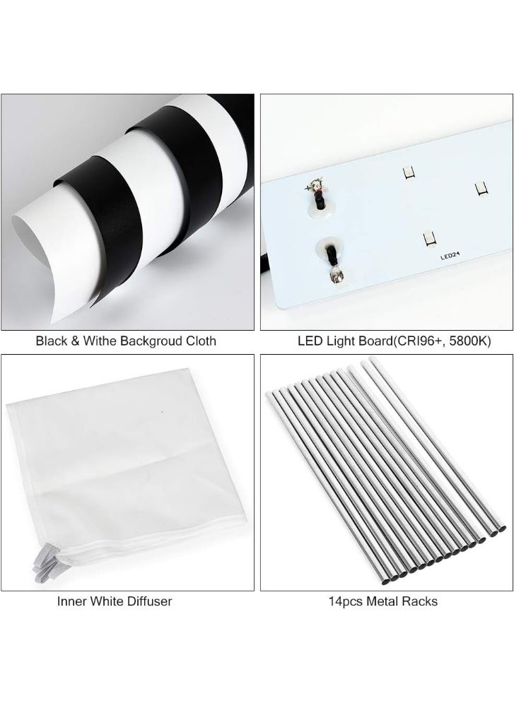 Godox GODOX LSD40 LED Mini Photography Studio Tent 40 x 40 x 40cm Double LED Light Boards Studio Box for Photography Shooting(40W Power 10000~11000 Lumen 5800K±200K Color Temperature) - Image 3