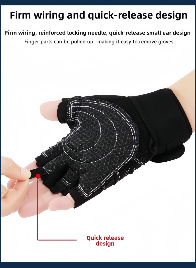 Generic Fitness Kit: Resistance Bands, Half-finger Slip-resistant Gloves, Muscle Tapes  - Image 2