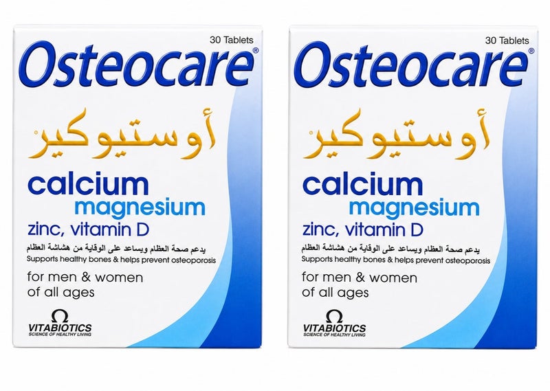Osteocare Pack Of 2 Calcium And Magnesium Strong Bones 60 Tablets - Image 1