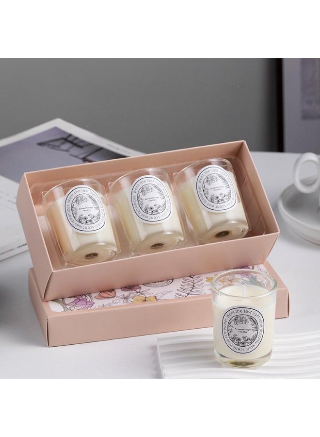 3-pack Scented Candles Gift Set for Women and Men,Aromatherapy Candle for Home Scented,Natual Soy Candles Gifts for Stress Relief,Meditation, Yoga, Relaxing SPA, Aroma Candle (Rosemary&Lavender,Gardenia, Jasmine) - Image 3