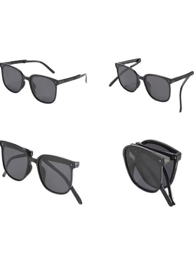 Boshide Children'S Sunglasses, Foldable Sunglasses, Uv Protection Sunglasses For Boys And Girls, Jazz Black (Spring Legs) - Image 1