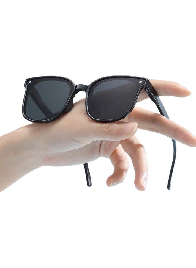 Boshide Children'S Sunglasses, Foldable Sunglasses, Uv Protection Sunglasses For Boys And Girls, Jazz Black (Spring Legs) - Image 2