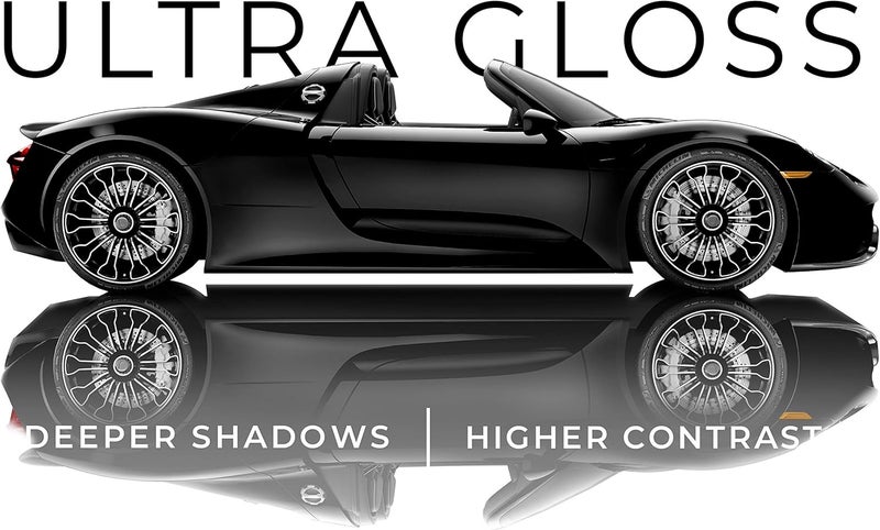 VViViD+ Ultra Gloss Premium Vinyl Car Wrap Film (1ft x 5ft, Gloss Piano Black) - Image 2