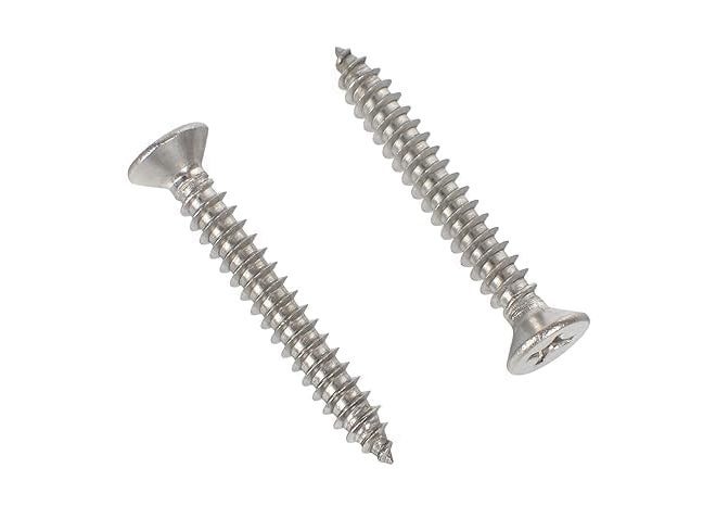 TheMujtaba Stainless Steel Phillips Star Head Screws for Fixing Wood, Plywood, Paster Boards,Screws Dry Wall Screws for Fixing Wood, Plywood, Pasteboards (pack of 100) (1.5 inch) - Image 1