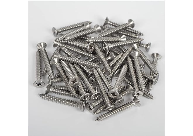 TheMujtaba Stainless Steel Phillips Star Head Screws for Fixing Wood, Plywood, Paster Boards,Screws Dry Wall Screws for Fixing Wood, Plywood, Pasteboards (pack of 100) (1.5 inch) - Image 3