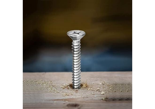TheMujtaba Stainless Steel Phillips Star Head Screws for Fixing Wood, Plywood, Paster Boards,Screws Dry Wall Screws for Fixing Wood, Plywood, Pasteboards (pack of 100) (1.5 inch) - Image 5