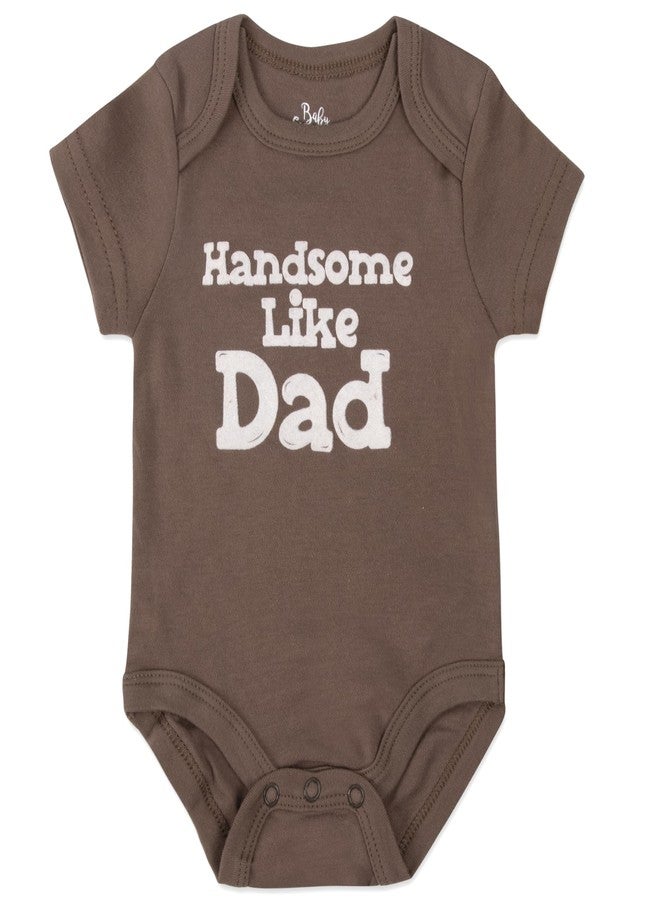 Baby Essentials Baby Boys Wild About Mommy, Stripes & Jungle Animals Print 6 Piece Bodysuit Set (Wild About Mommy, Stripes & Jungle Animals Print, 3 Months) - Image 3