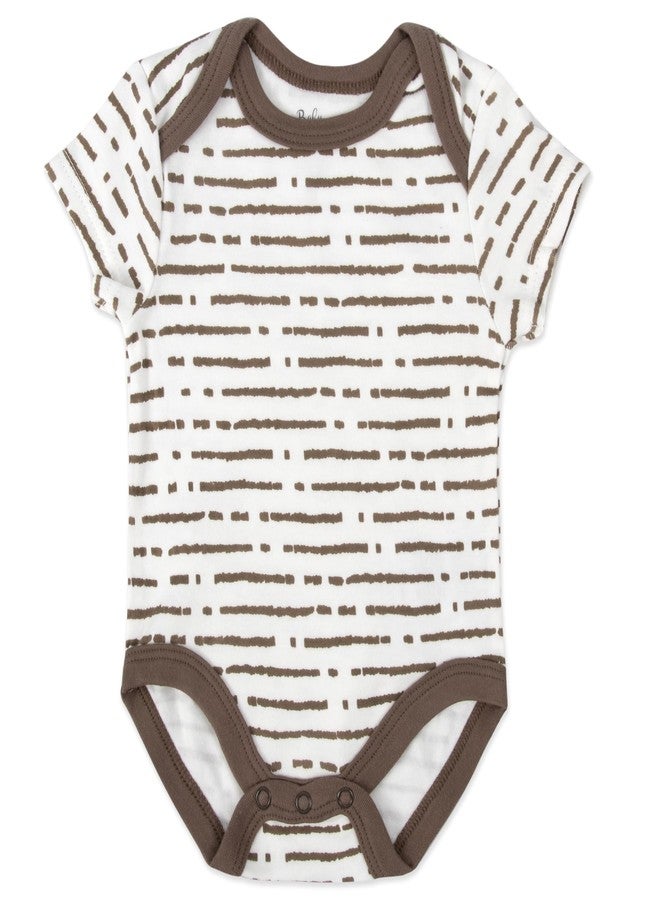 Baby Essentials Baby Boys Wild About Mommy, Stripes & Jungle Animals Print 6 Piece Bodysuit Set (Wild About Mommy, Stripes & Jungle Animals Print, 3 Months) - Image 4