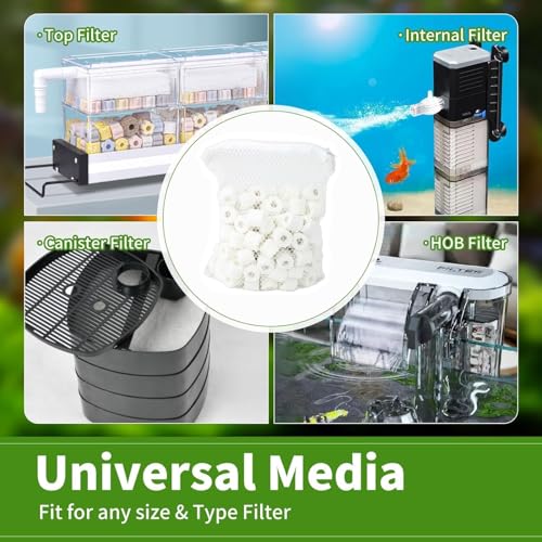 TED TABBIES Ceramic Ring Filter Media for Aquarium | 500g + Free NET Pouch - Image 4