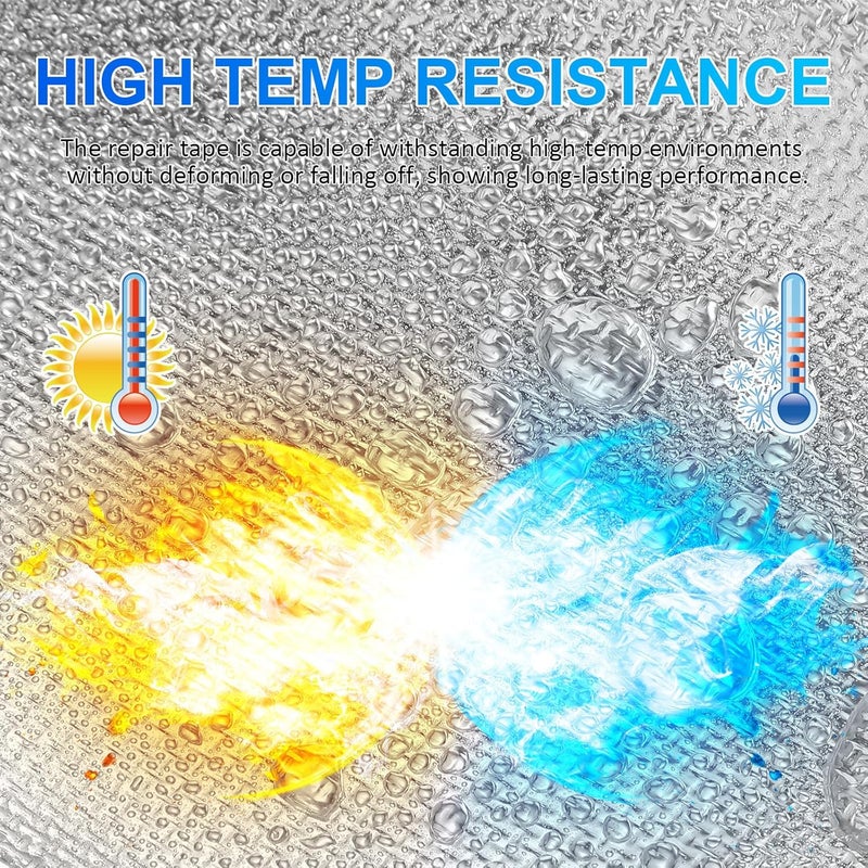 شريط الألومنيوم من الألياف الزجاجية المقاوم للحرارة العالية 2 بوصة × 50 قدمًا - Image 4